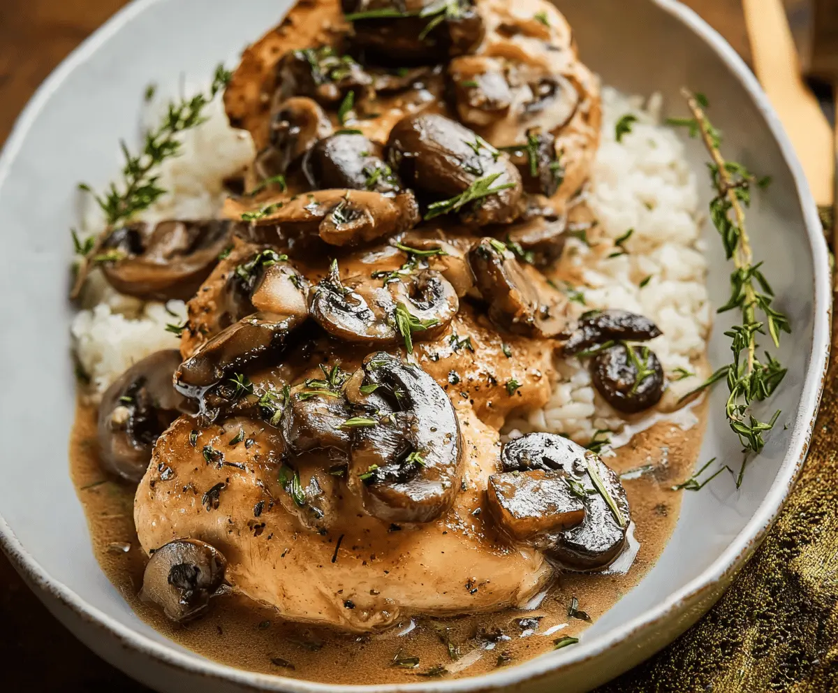 Easy Slow Cooker Chicken Marsala Recipe