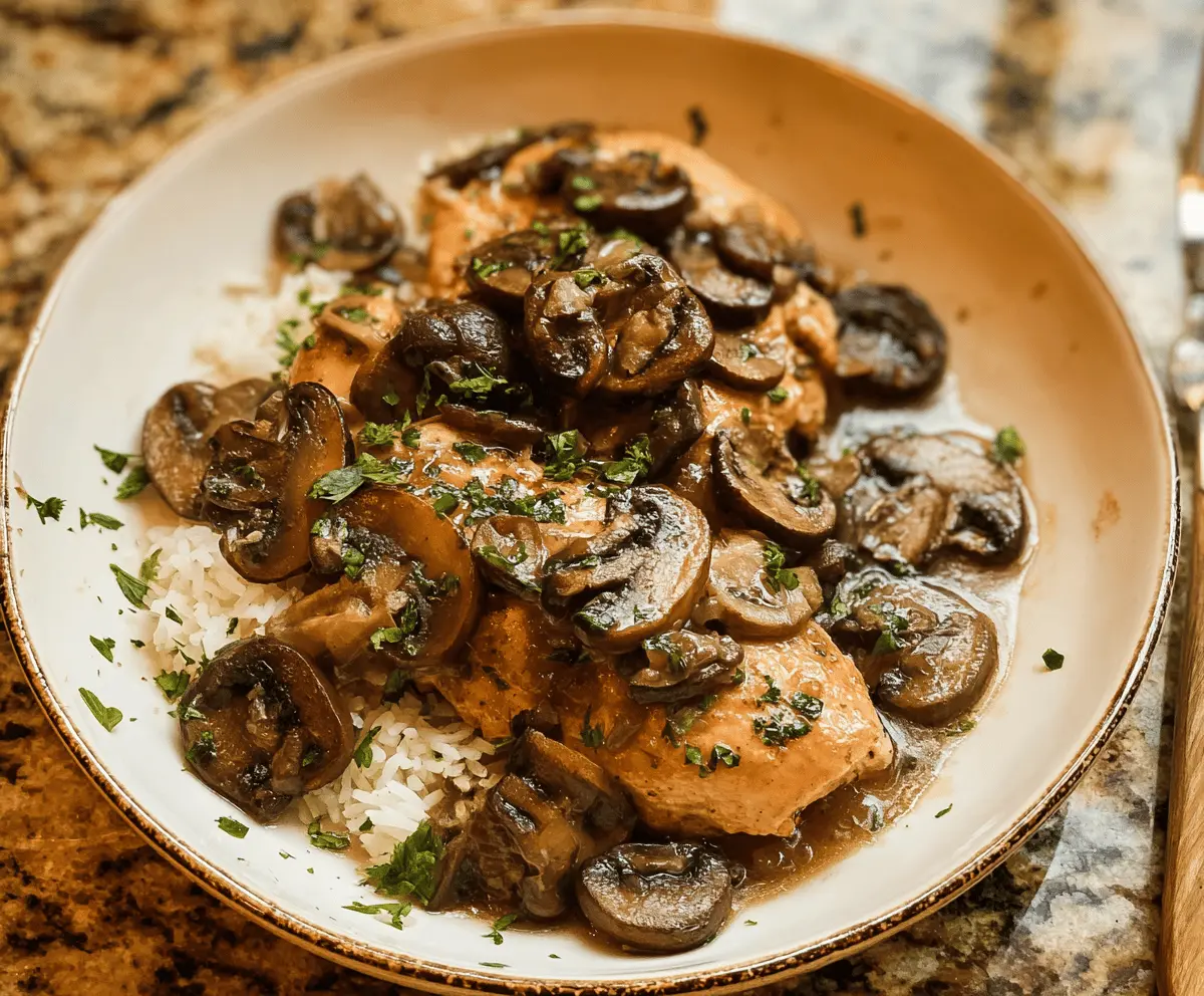 Easy Slow Cooker Chicken Marsala Recipe