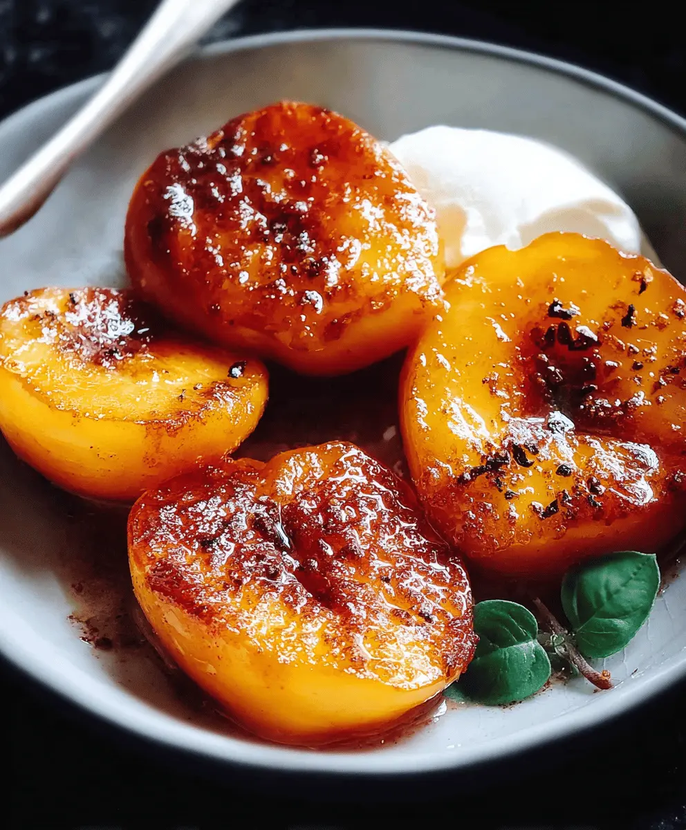 Easy Pan Fried Peaches Recipe