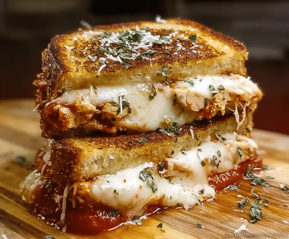Easy Lazy Chicken Parmesan Grilled Cheese Recipe