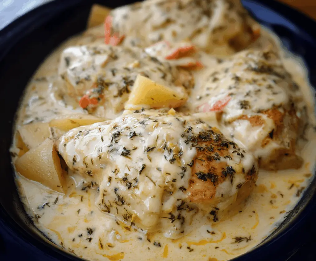 Easy Crock Pot Creamy Ranch Chicken Recipe