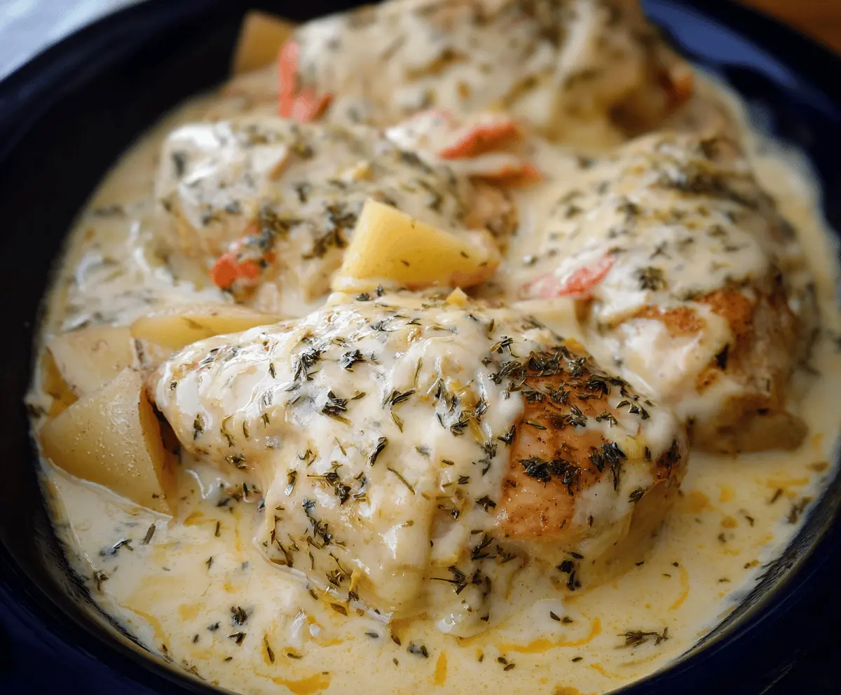 Easy Crock Pot Creamy Ranch Chicken Recipe