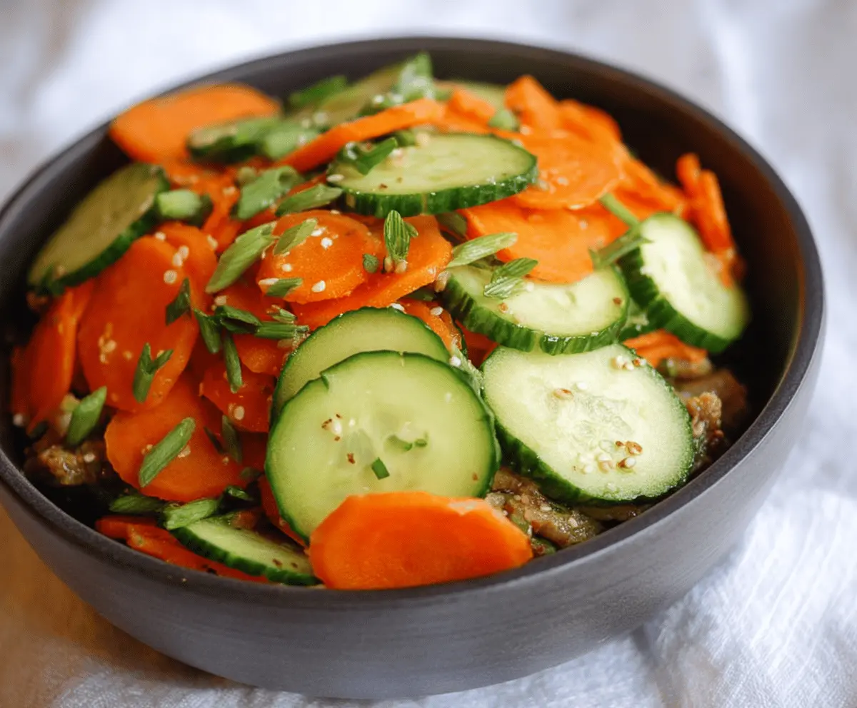 Fresh Carrot and Cucumber Salad Recipe