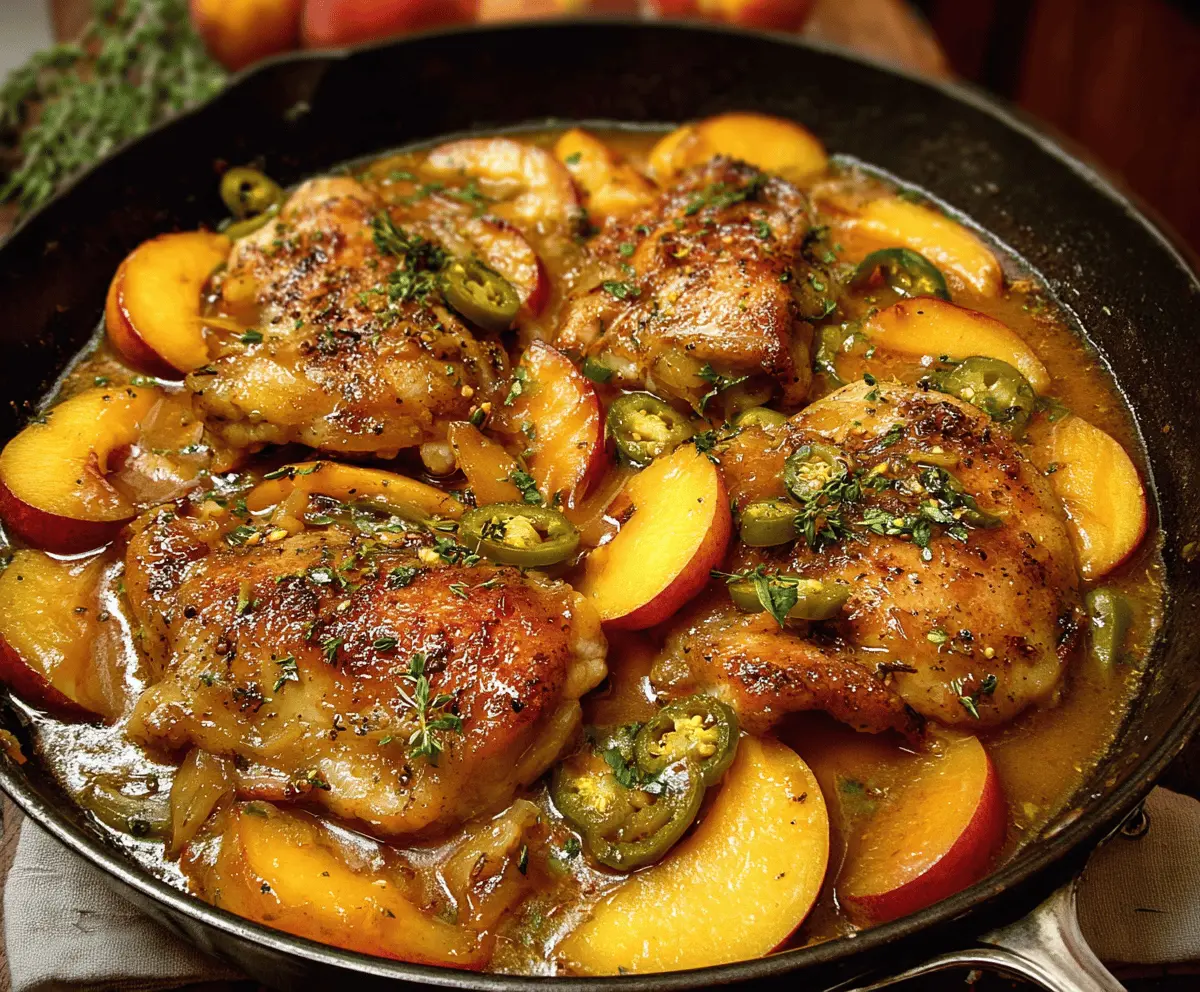 Spicy Jalapeno Peach Chicken Recipe