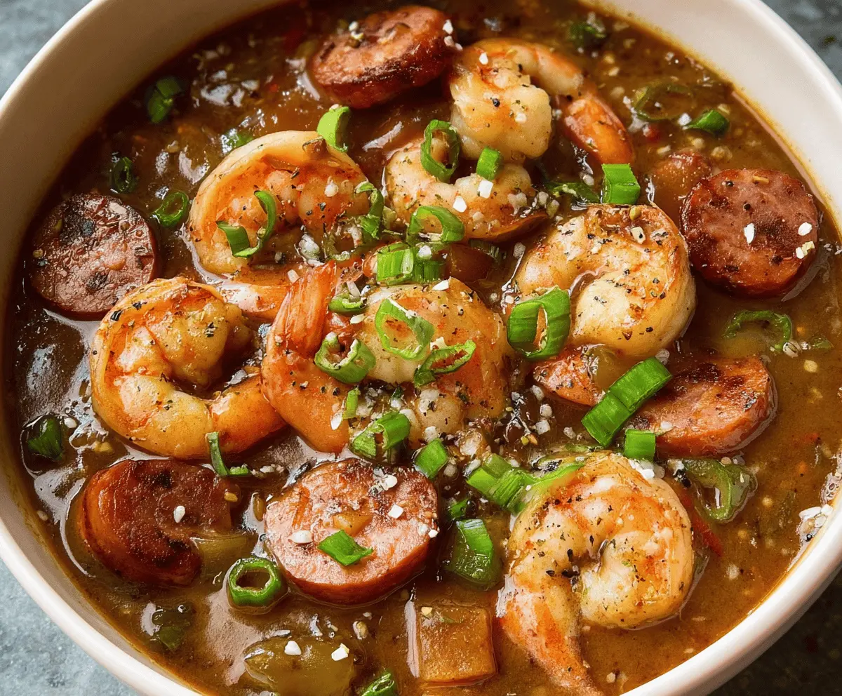 Hearty Shrimp and Sausage Gumbo Recipe