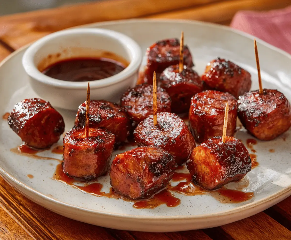 Easy BBQ Smoked Sausage Bites Recipe