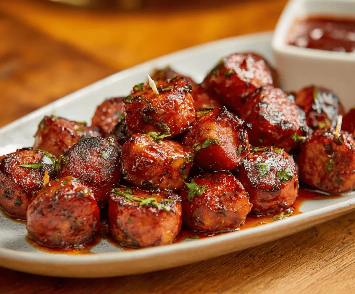 Easy BBQ Smoked Sausage Bites Recipe