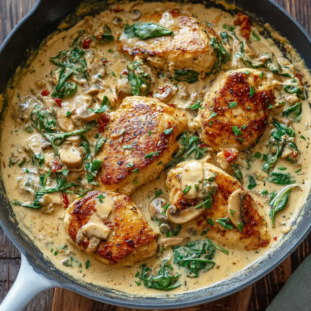 Creamy-Tuscan-Chicken-Skillet