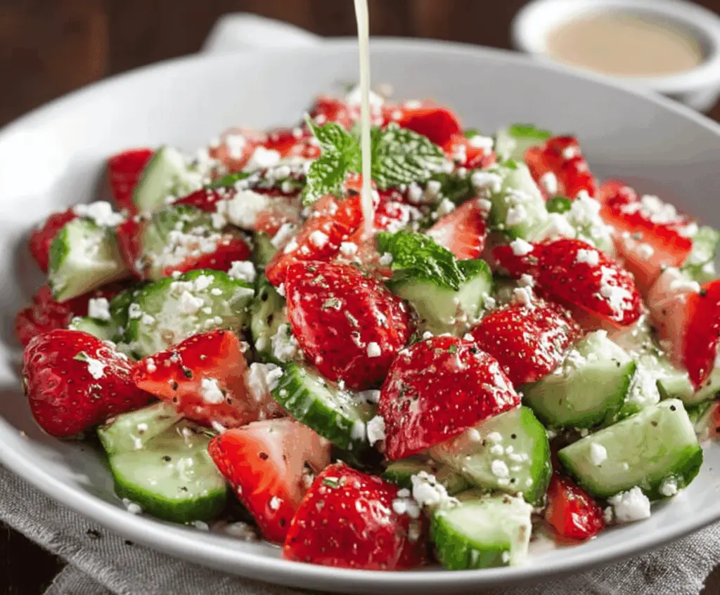 Refreshing Cucumber Strawberry Salad Recipe