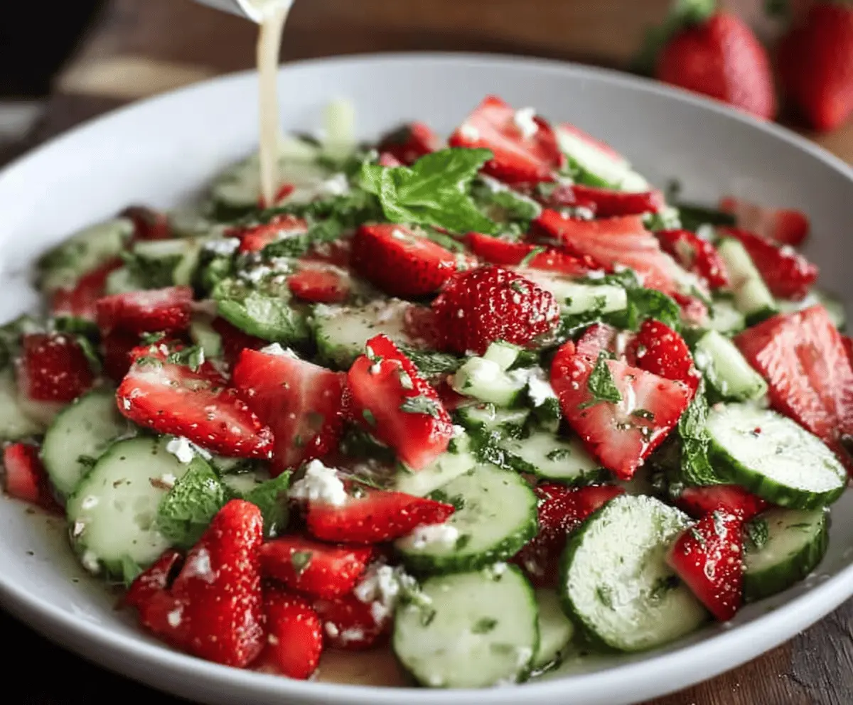 Refreshing Cucumber Strawberry Salad Recipe