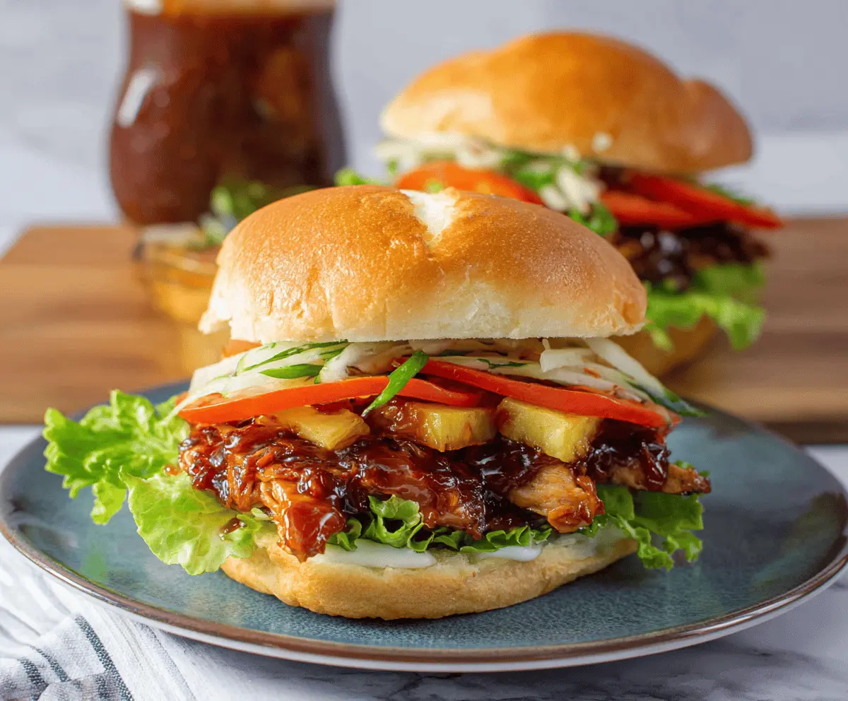 Easy Hawaiian Teriyaki Chicken Sandwich Recipe