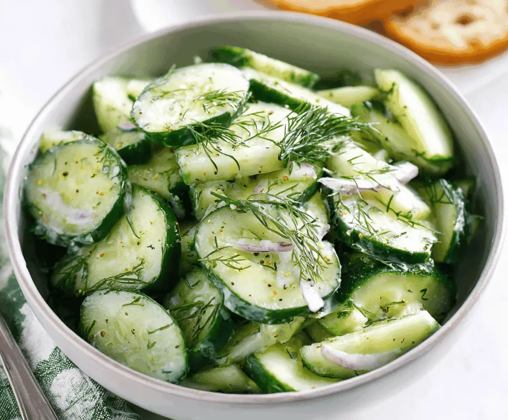 Fresh Cucumber Dill Salad Recipe for Summer
