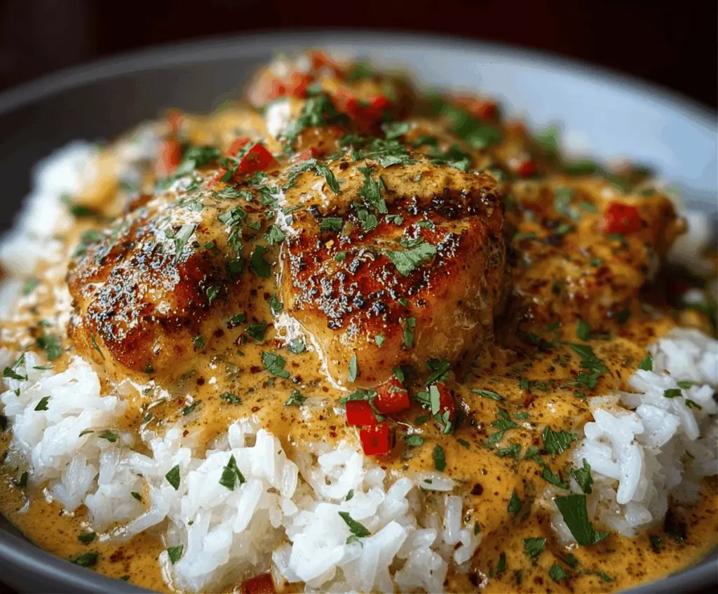 Easy Smothered Chicken and Rice Dinner Recipe