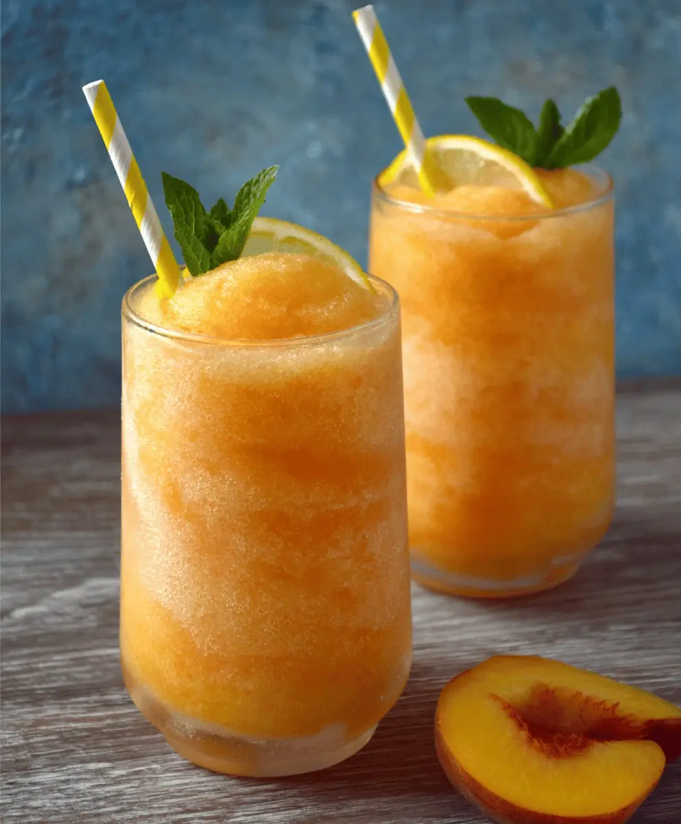 Refreshing Peach Lemonade Slush Recipe