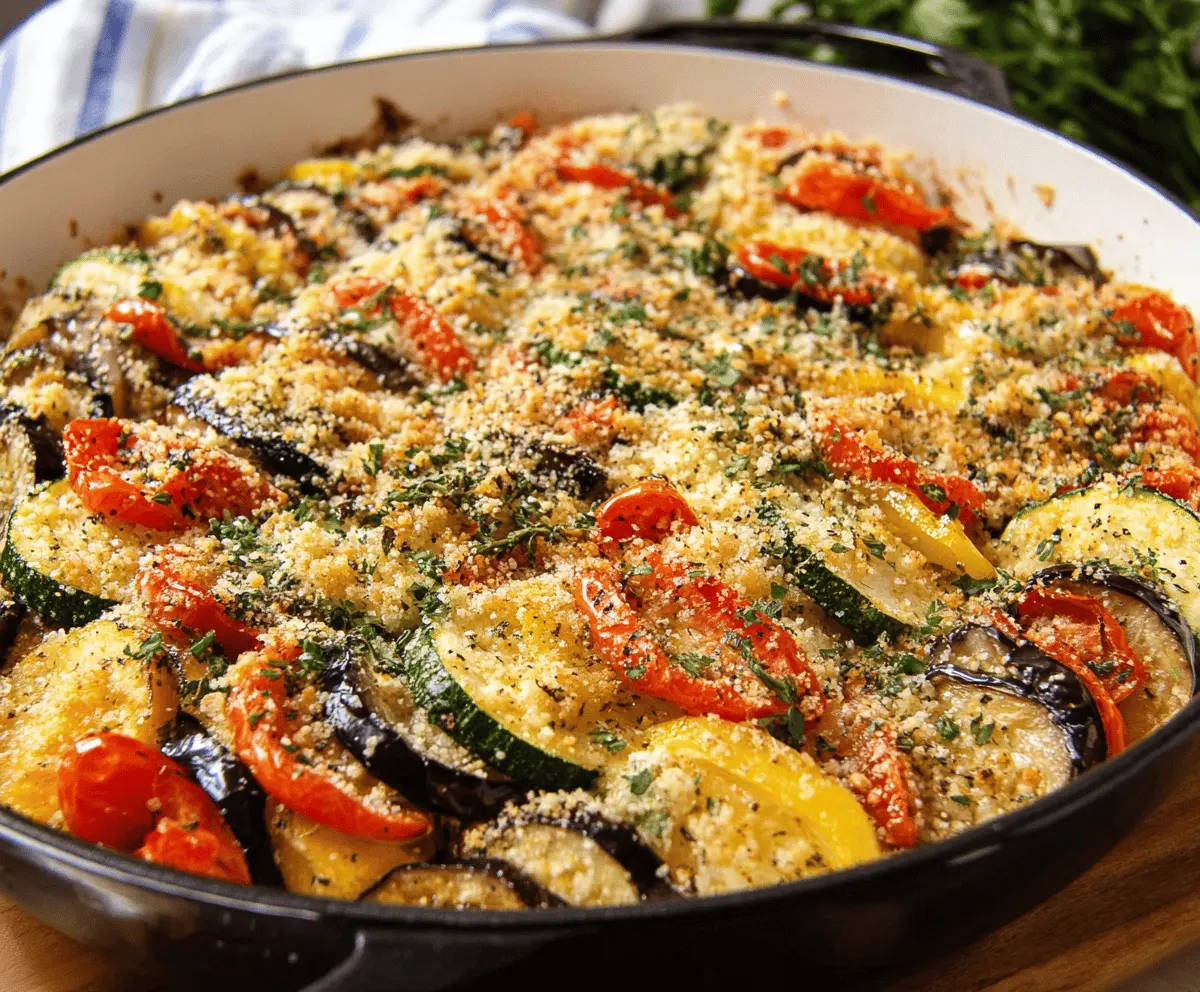 Vibrant Zucchini Eggplant Tomato Gratin Recipe