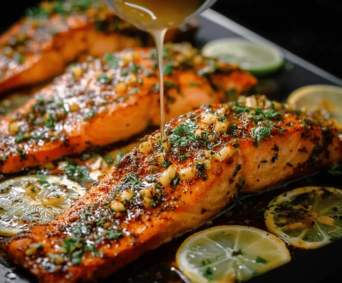 Honey Lime Garlic Butter Salmon Recipe