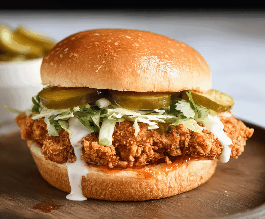 Crispy Air Fryer Spicy Chicken Sandwich Recipe
