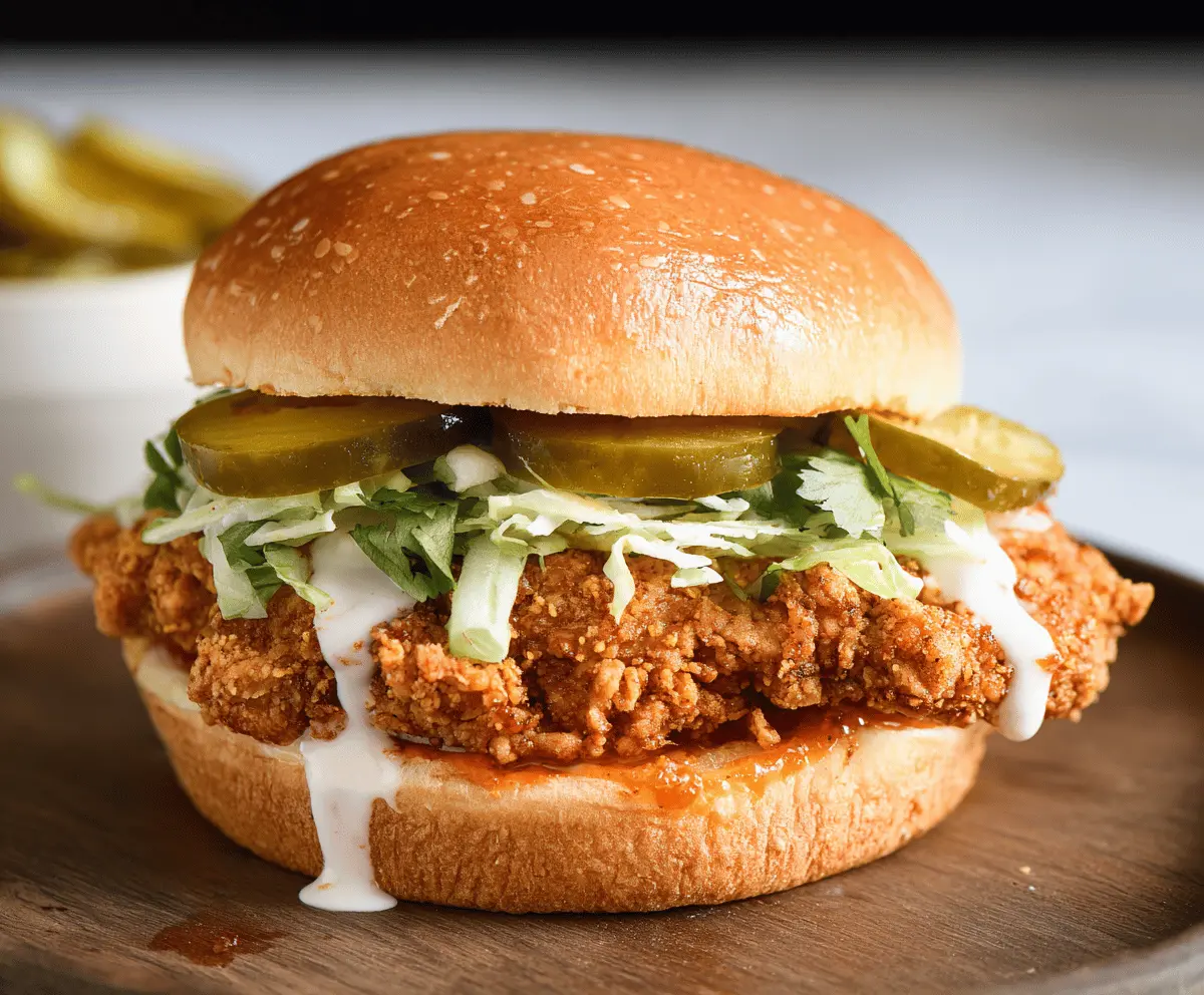 Crispy Air Fryer Spicy Chicken Sandwich Recipe