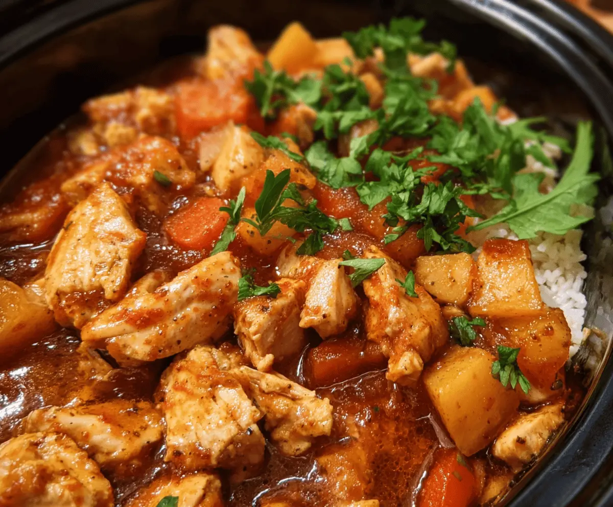 Sweet Hawaiian Crockpot Chicken Recipe
