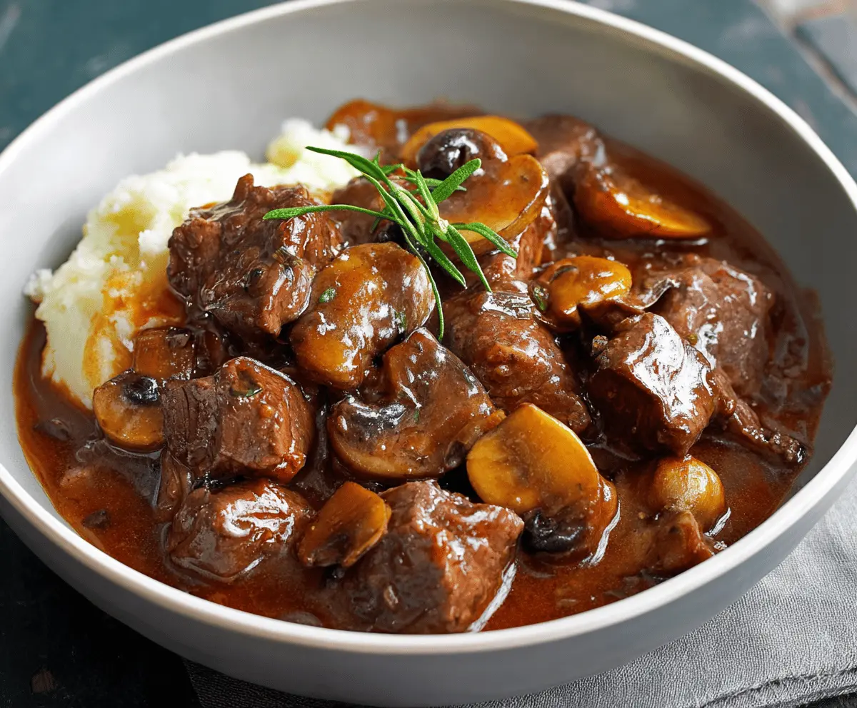 Beef and Mushroom Stew