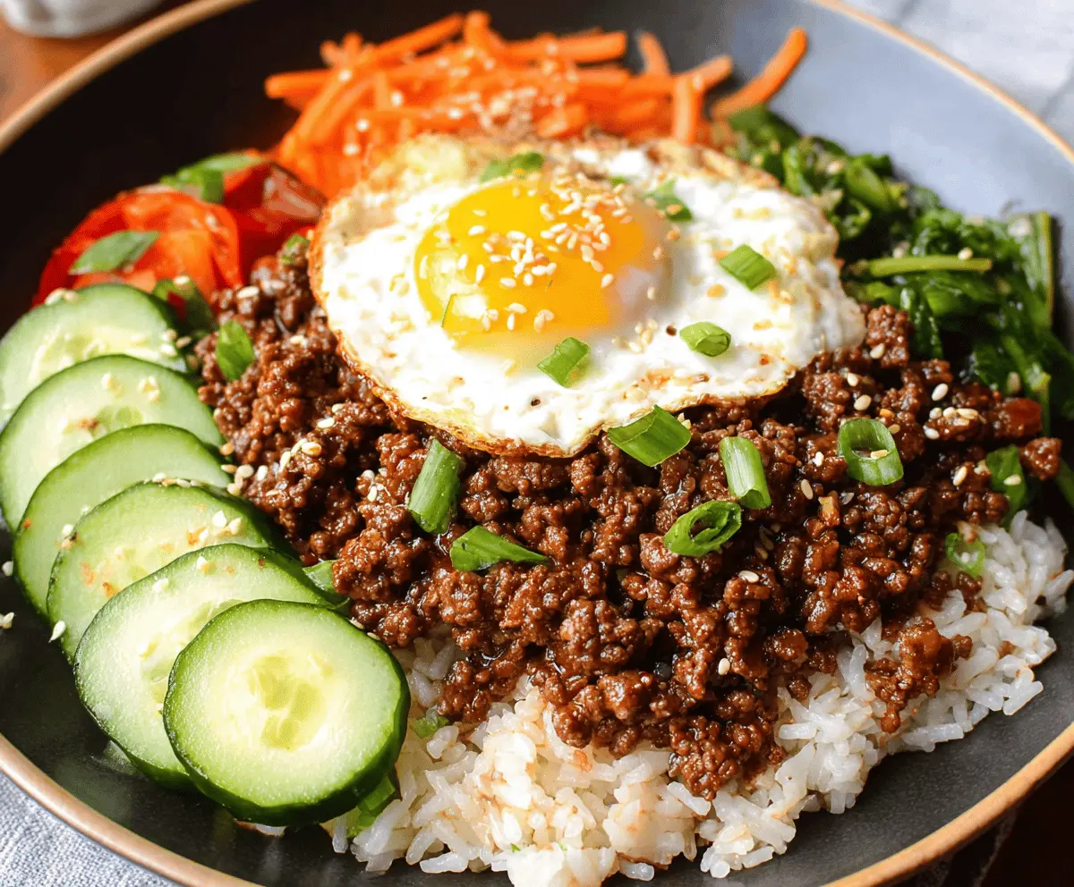 Korean Ground Beef Bowls