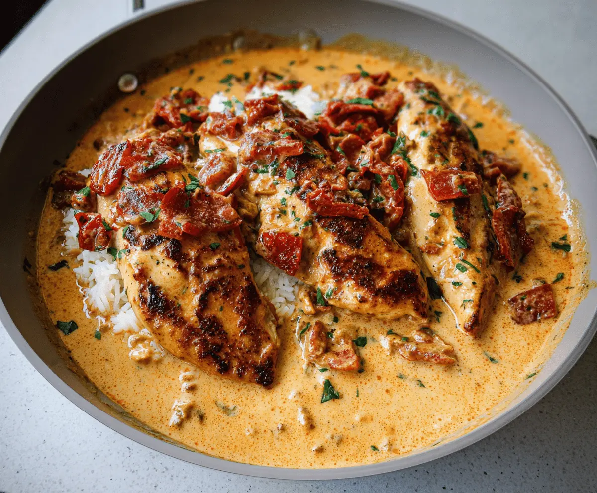 Marry Me Chicken with Creamy Sun-Dried Tomato Sauce