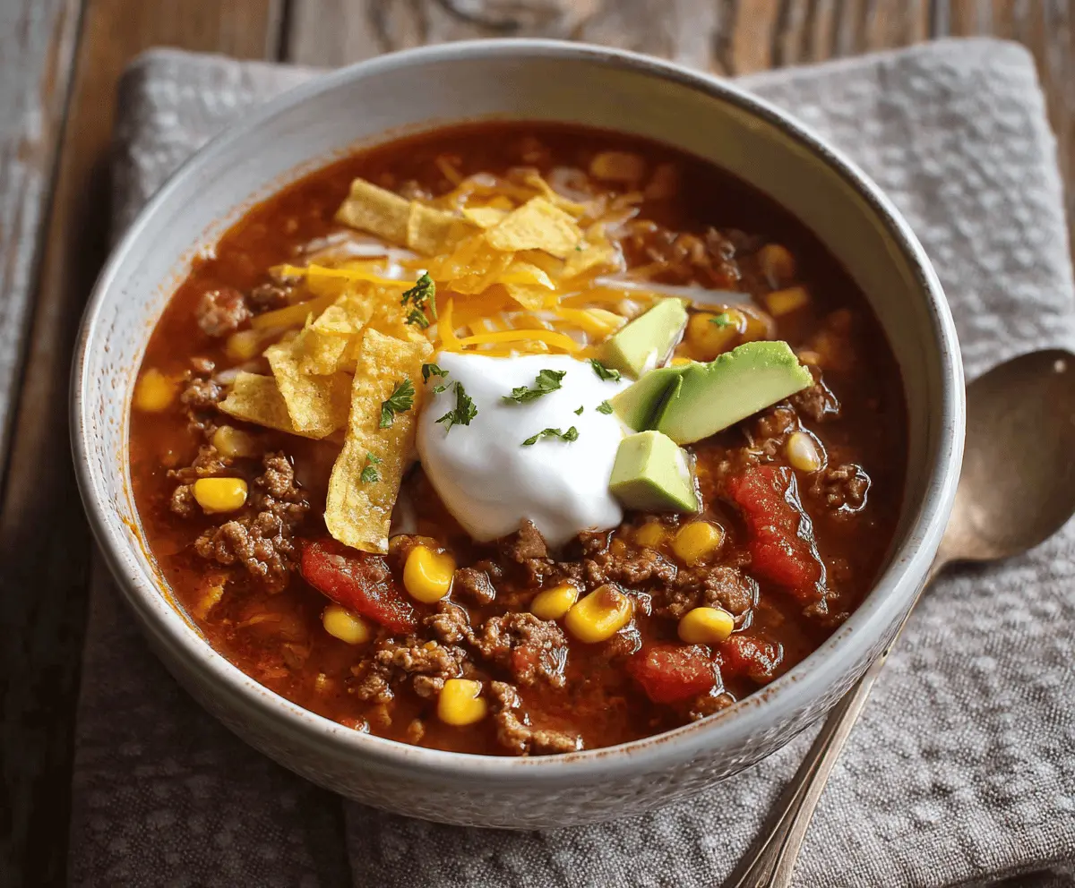 Slow Cooker Taco Soup