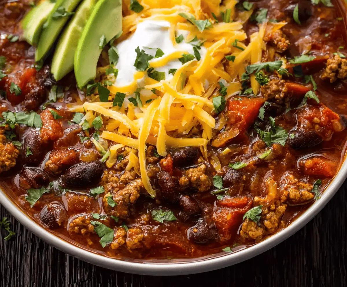 Smoky Chipotle Turkey Chili