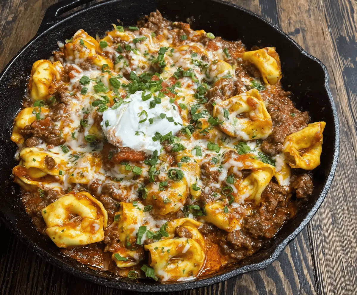 Beef Enchilada Tortellini 