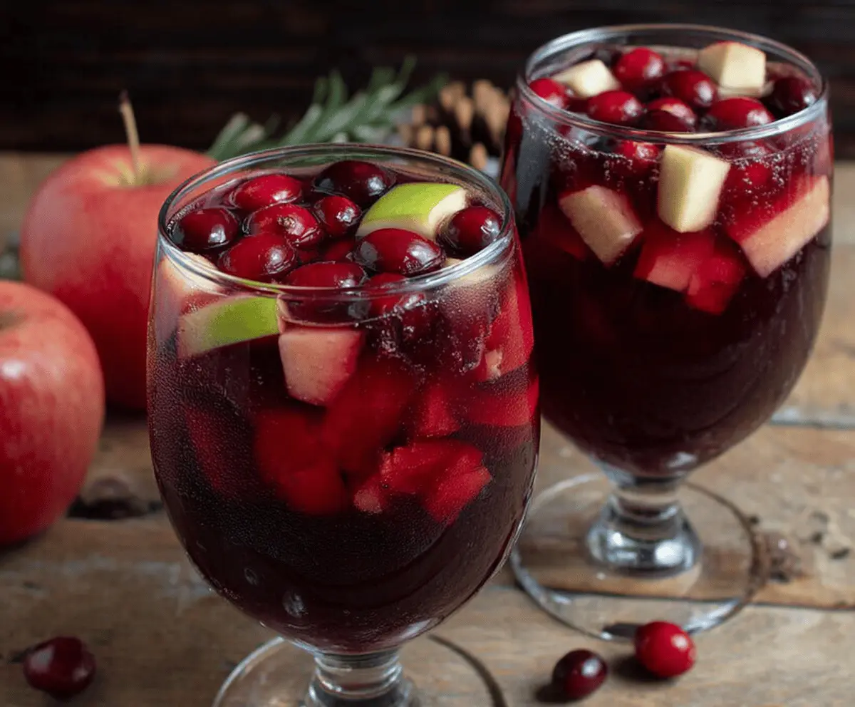 Cozy Cranberry Apple Sangria Recipe for Fall Parties