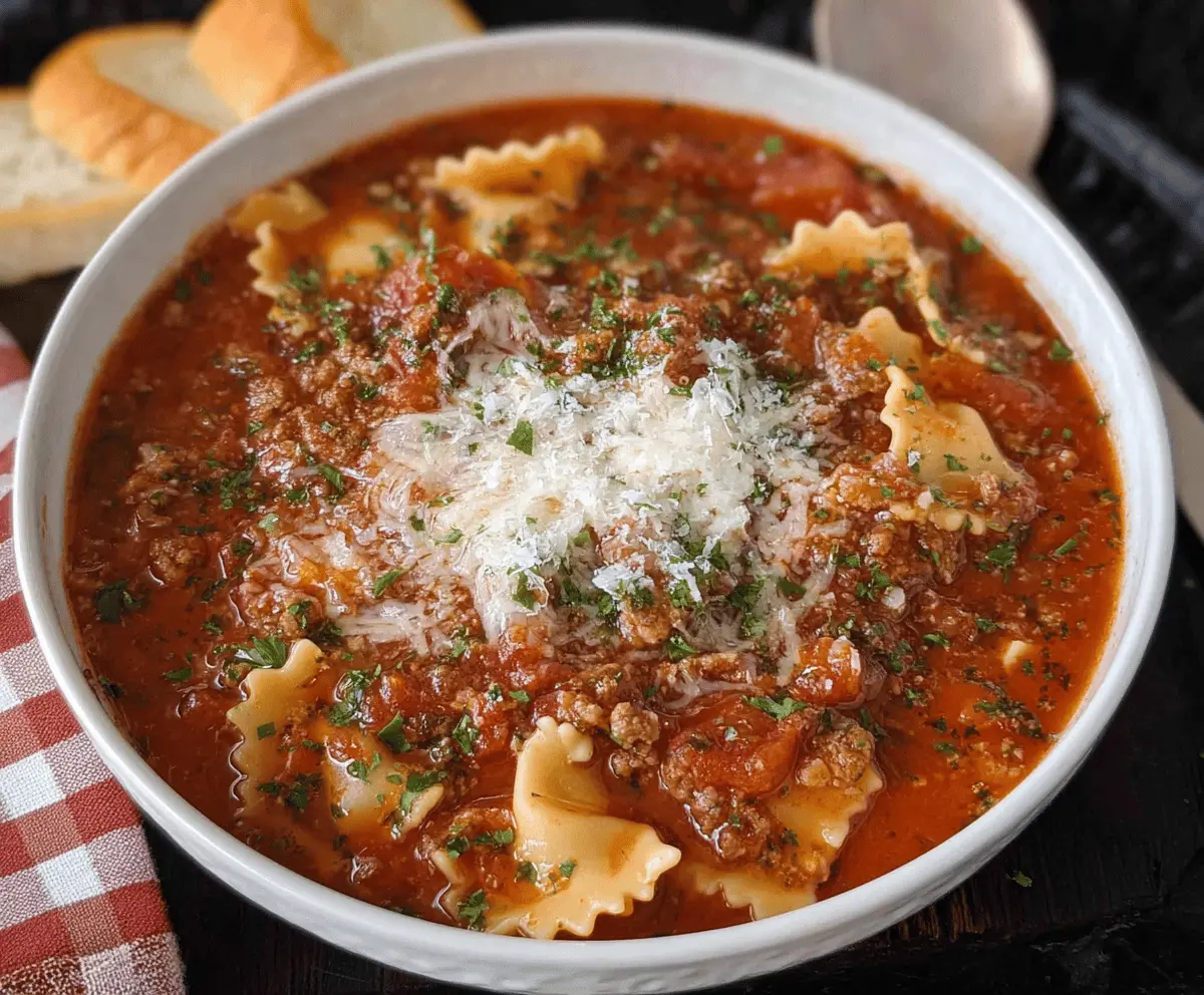 Crockpot Lasagna Soup Recipe