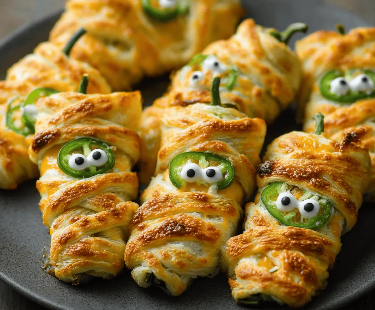 Spooky Halloween Jalapeño Popper Mummies Recipe