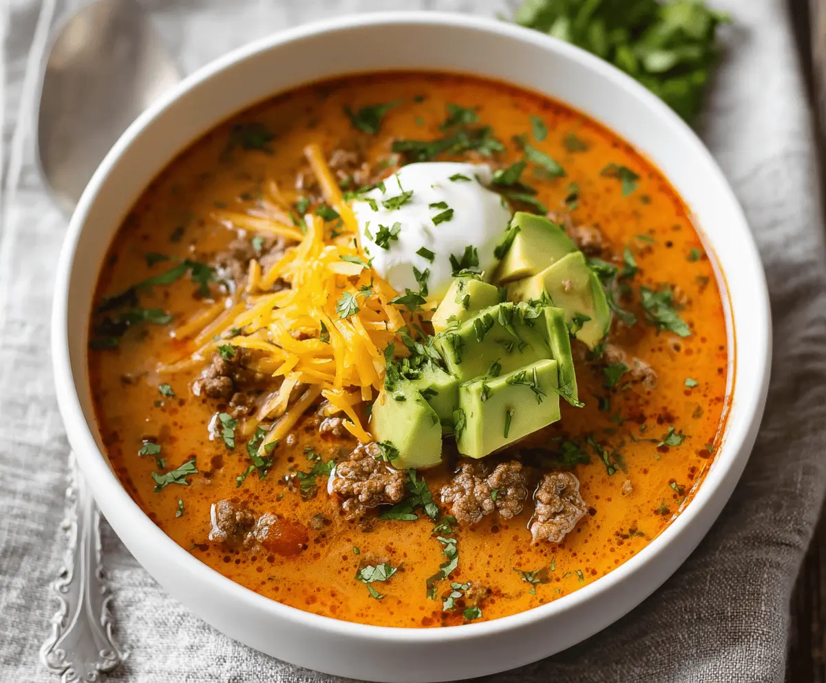 Keto Taco Soup