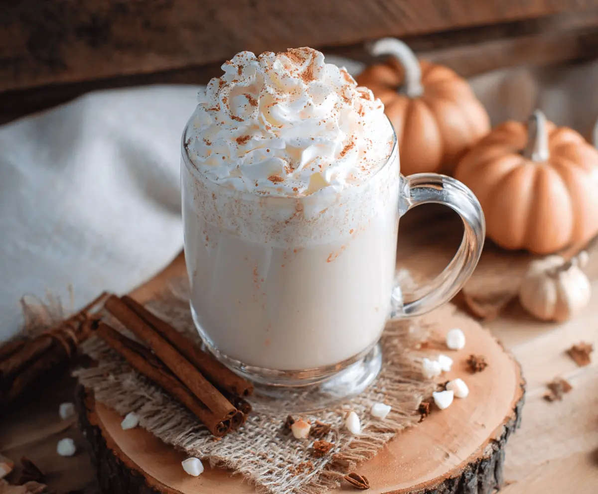 Pumpkin Spice White Hot Chocolate