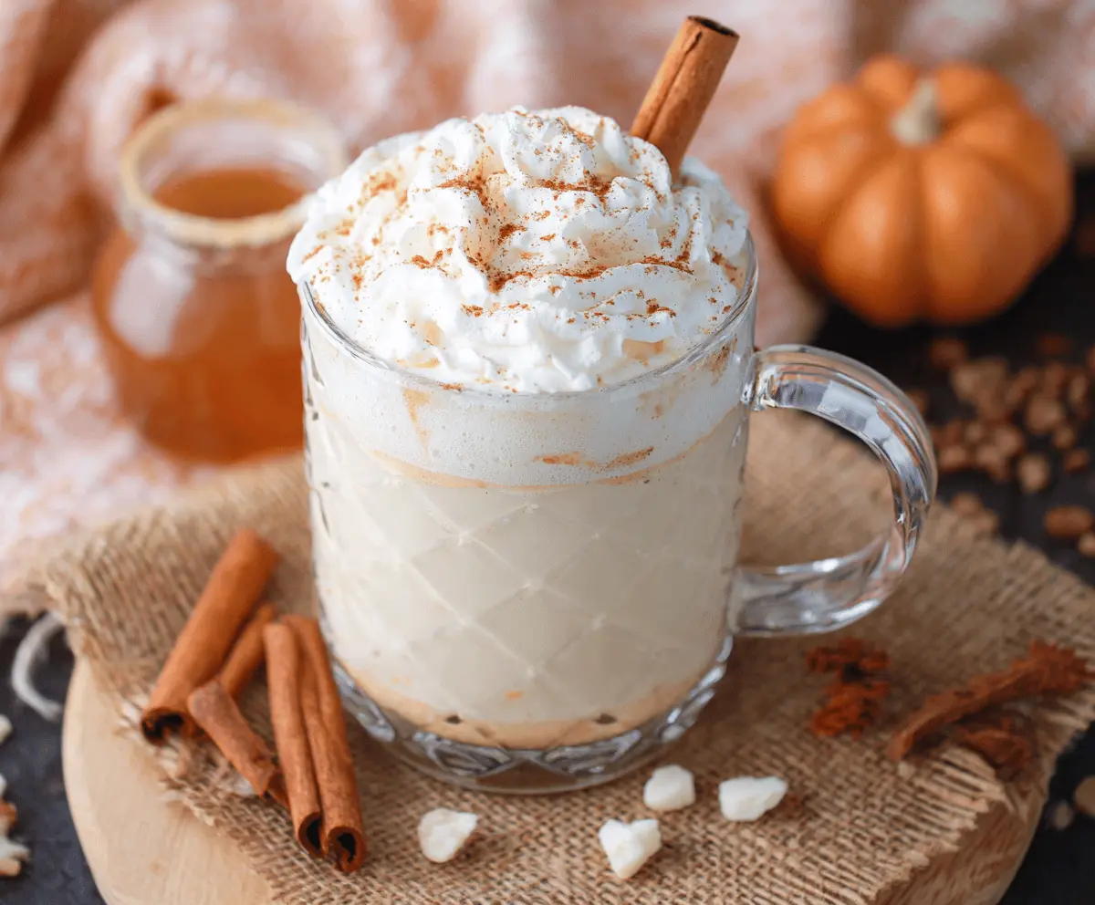 Pumpkin Spice White Hot Chocolate