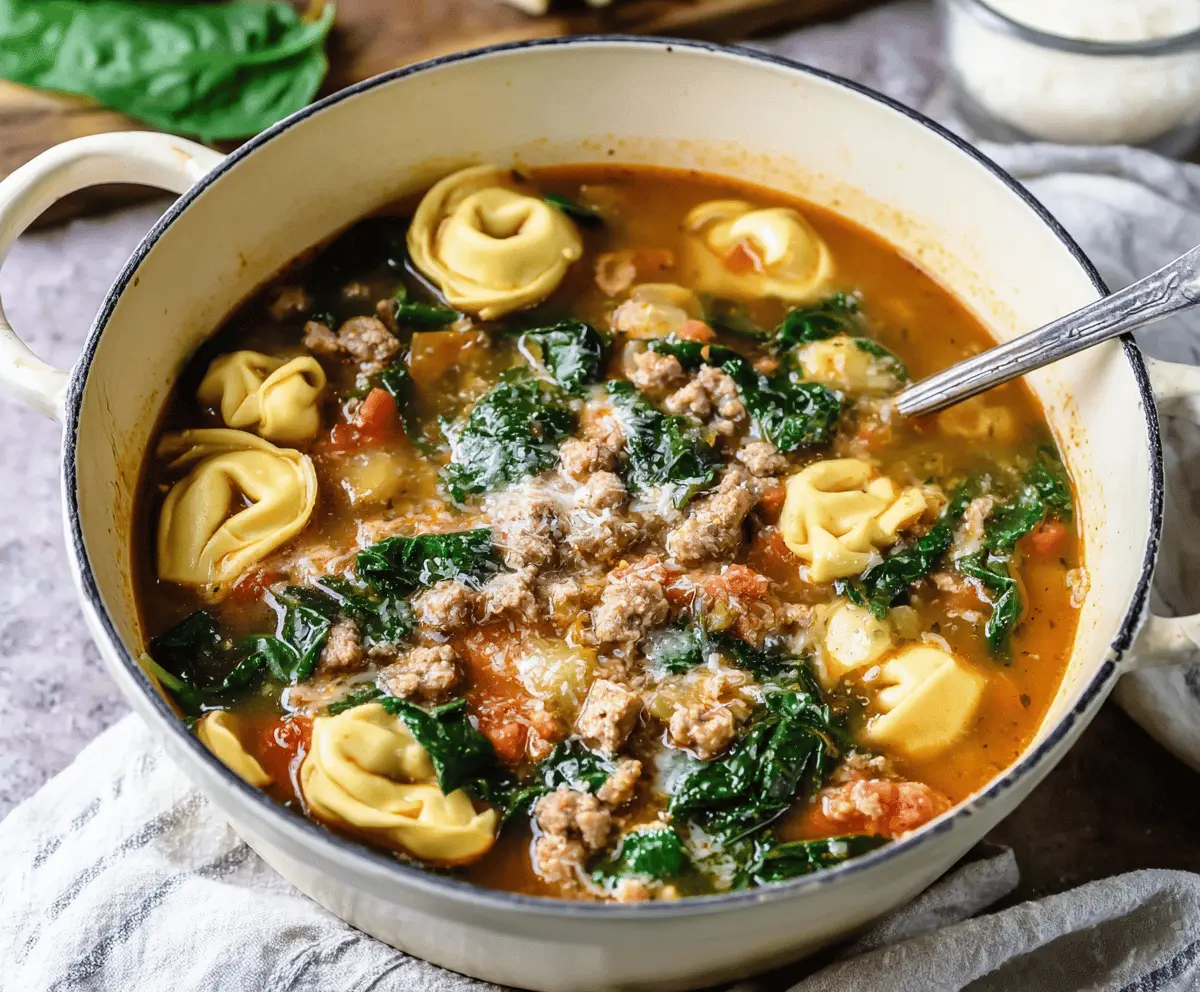 Sausage Tortellini Soup
