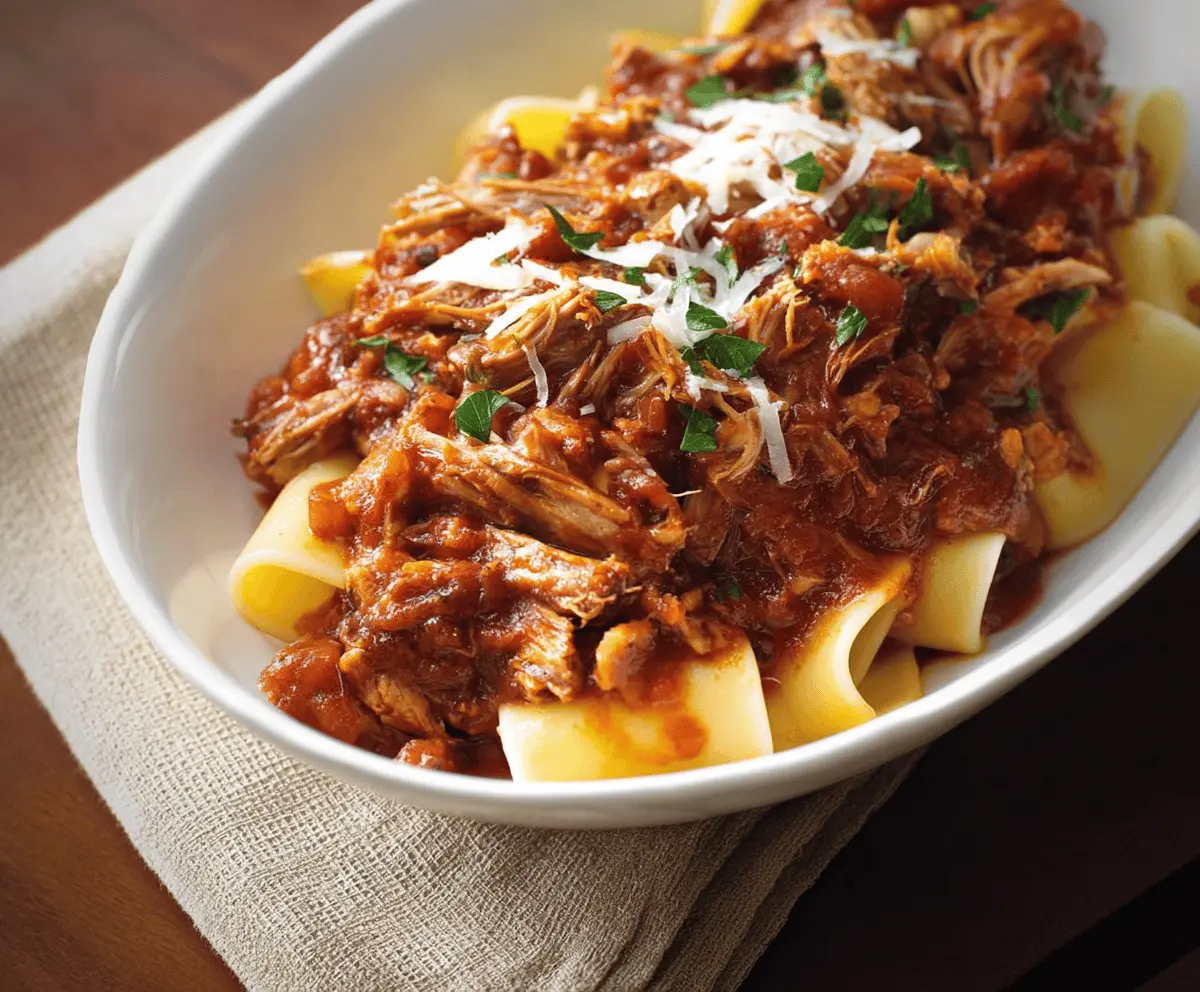 Easy Slow Cooker Pork Ragu Recipe – Tender & Flavorful Dinner