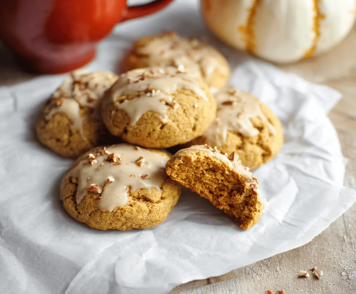 Soft Maple Pumpkin Cookies