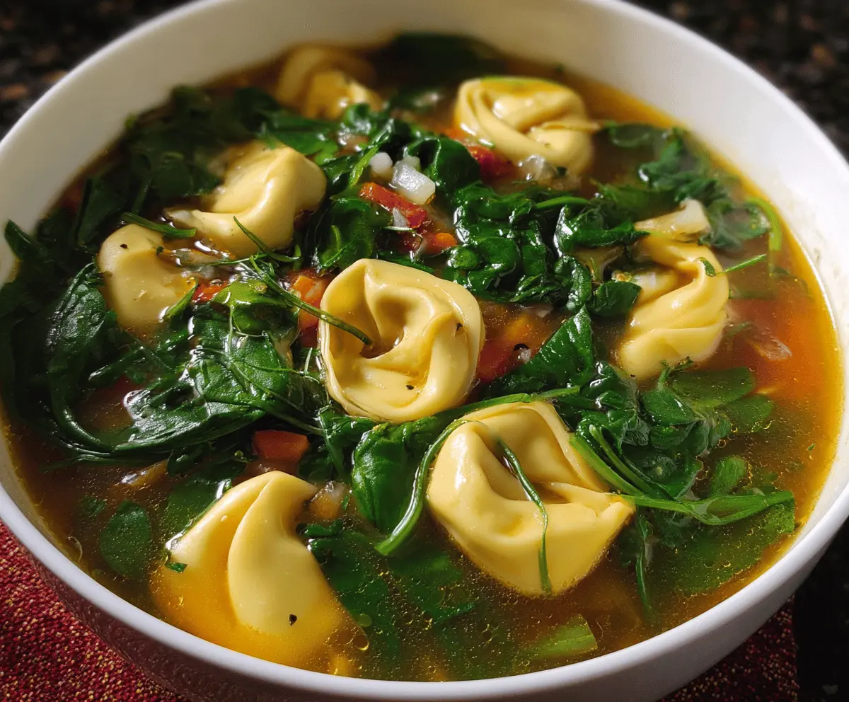 Spinach Tortellini Soup