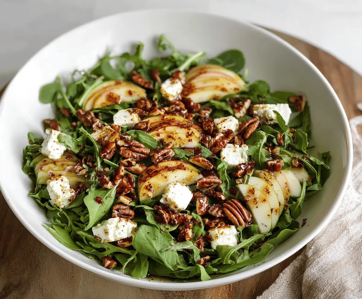 TikTok Apple Goat Cheese Pecan Salad