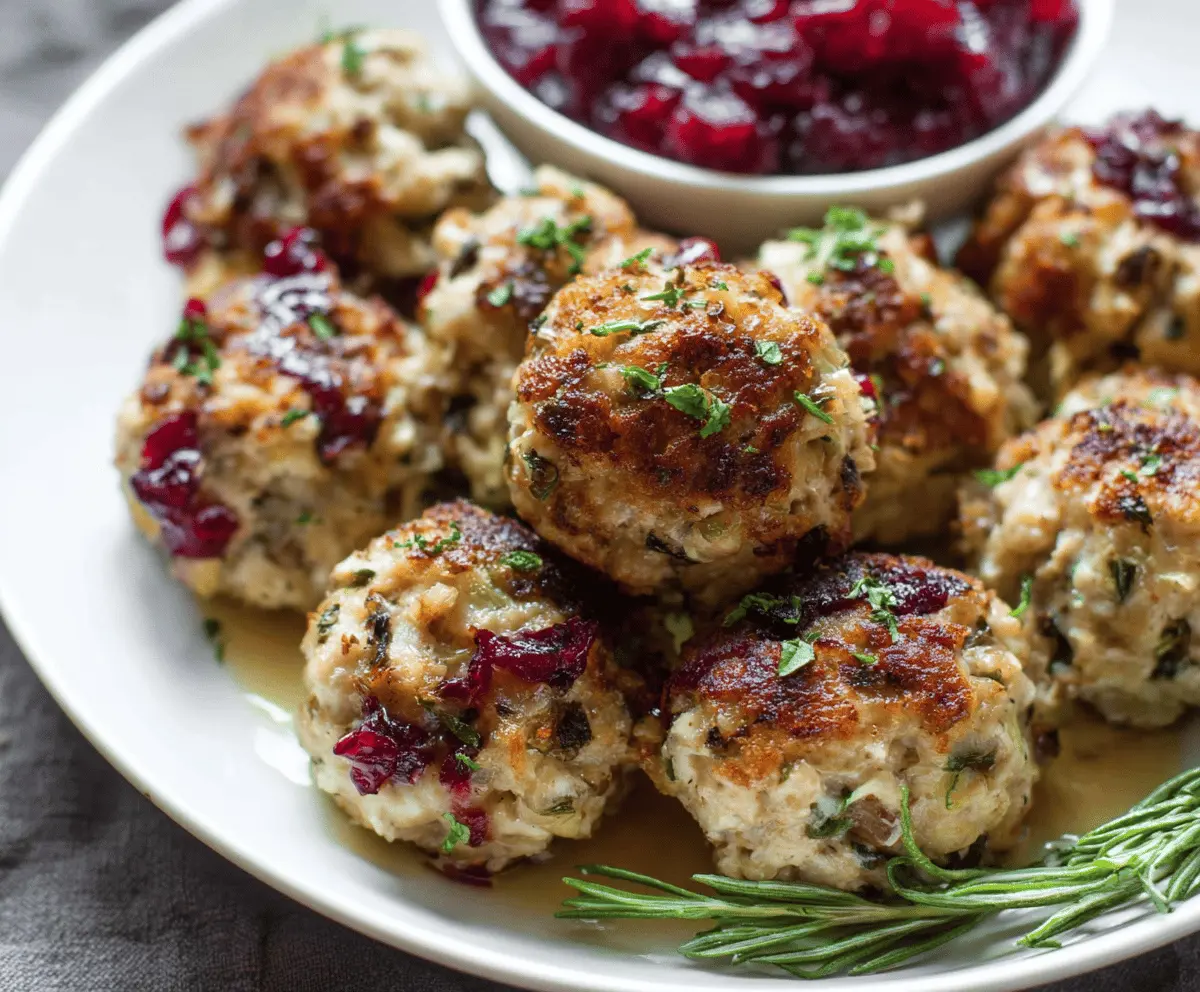 Crispy Turkey Stuffing Balls Recipe — Easy Holiday Side Dish