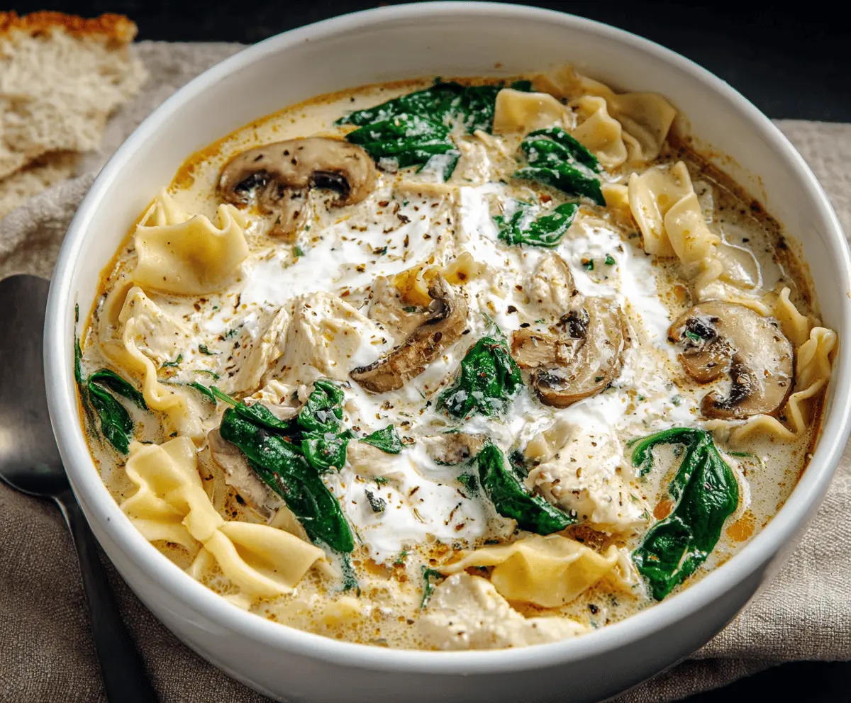 White Lasagna Soup