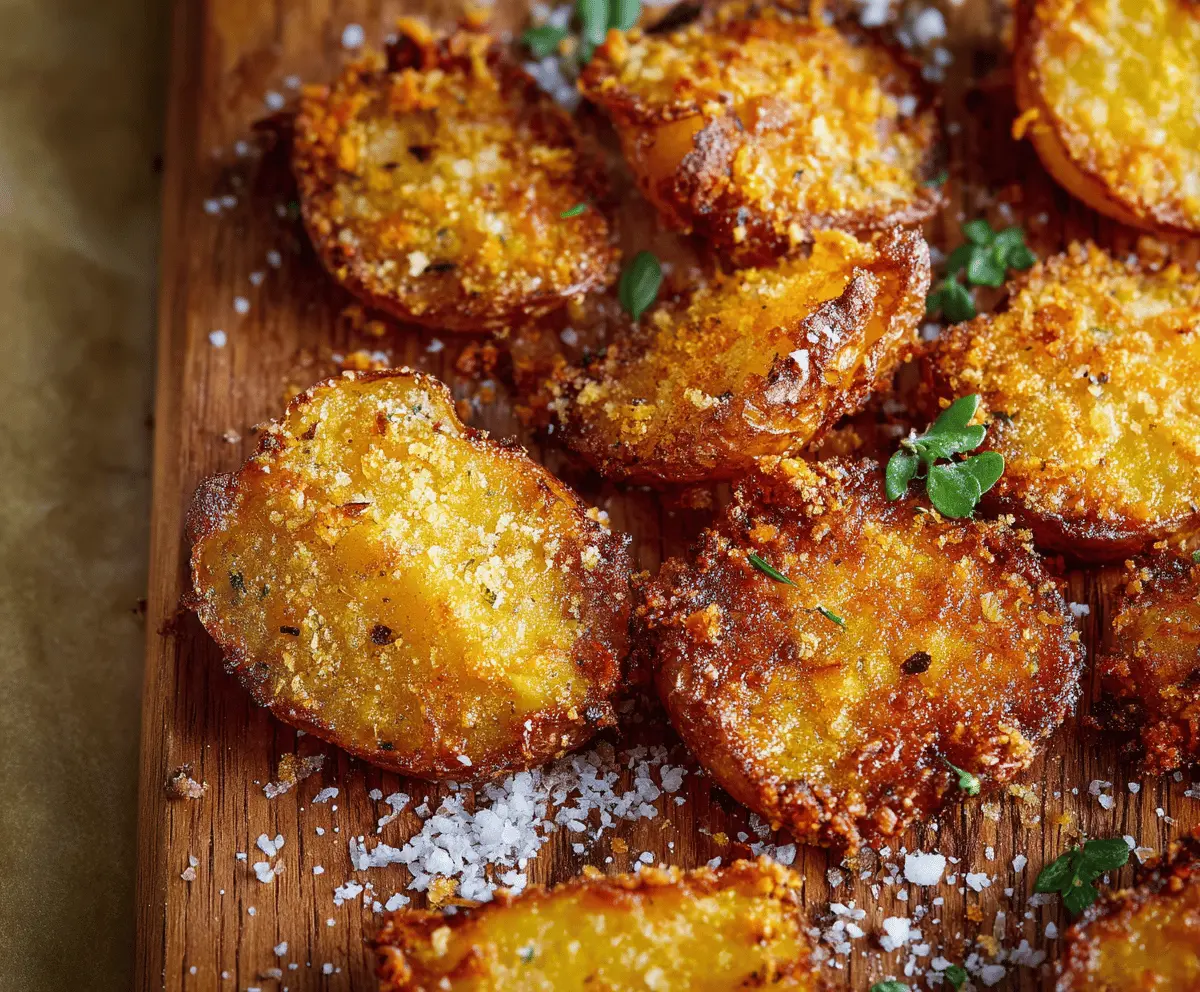 Crispy Parmesan Smashed Potatoes Recipe — Easy & Delicious