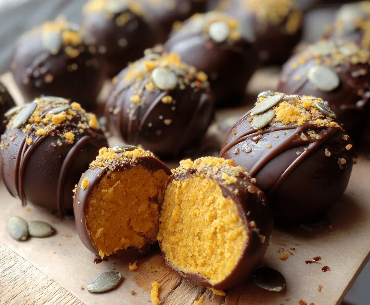 Healthy Pumpkin Truffles Recipe – Easy & Guilt-Free Fall Treats