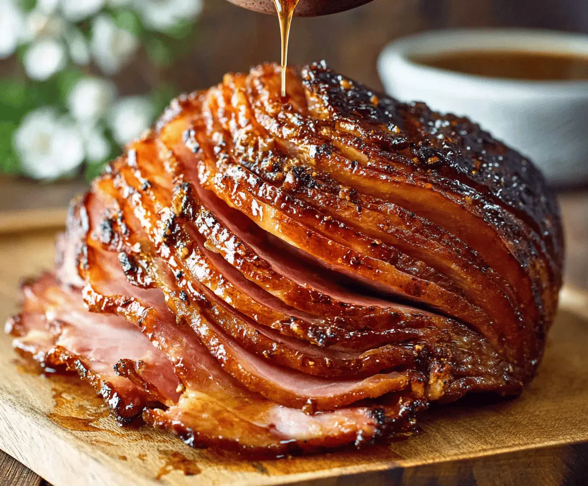 Easy Honey-Garlic Spiral Ham Recipe – Juicy & Flavorful