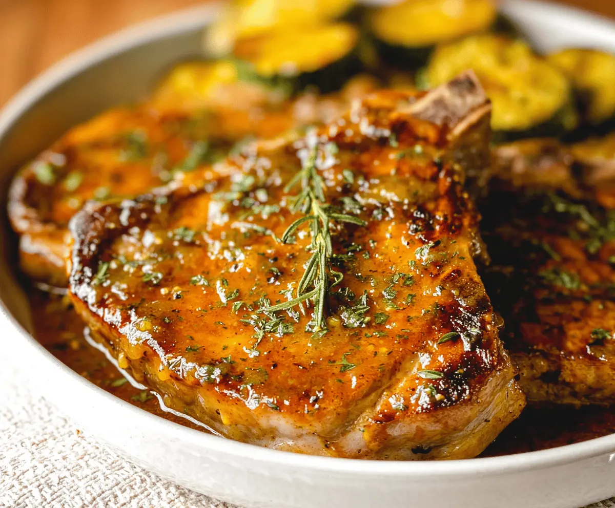Easy Honey Mustard Pork Chops
