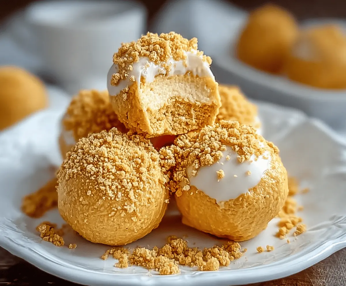 No Bake Pumpkin Cheesecake Balls – Easy Fall Dessert Recipe