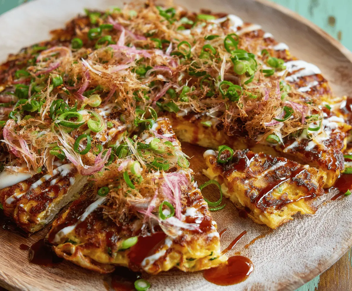 Easy Okonomiyaki Recipe: Delicious Japanese Savory Pancakes