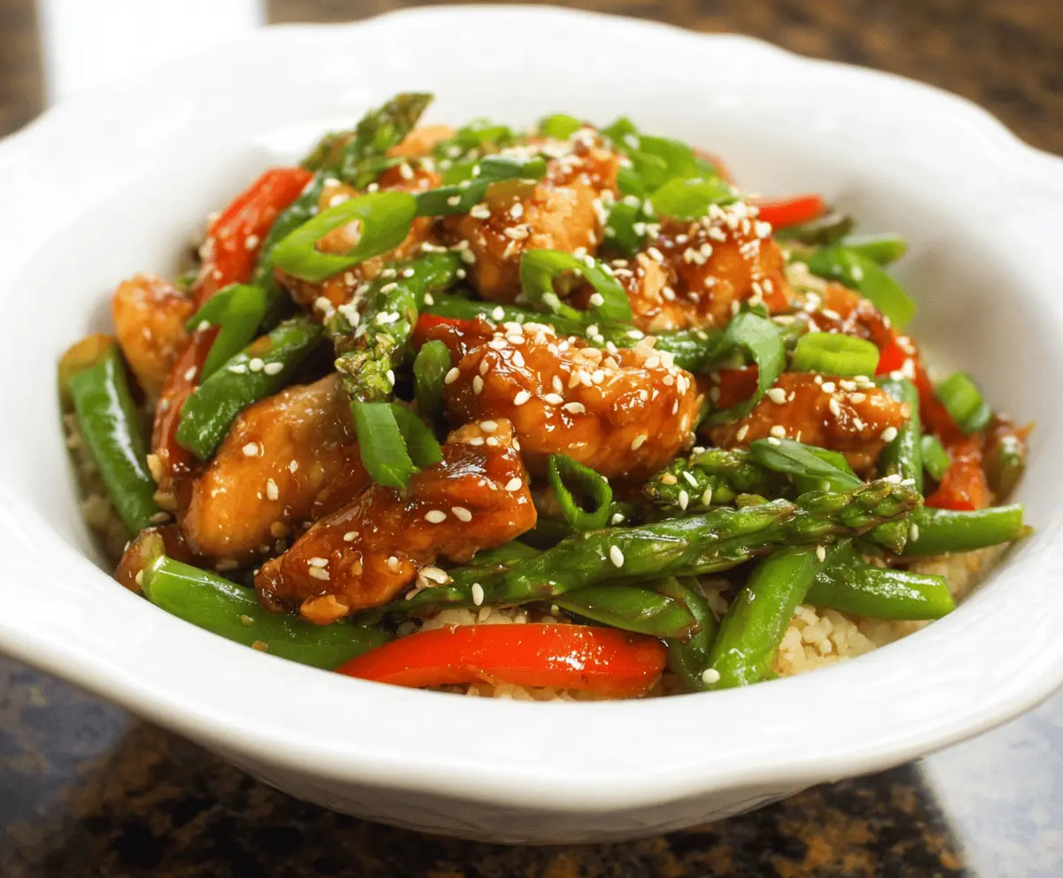 Easy Sesame Chicken & Green Bean Stir-Fry Recipe
