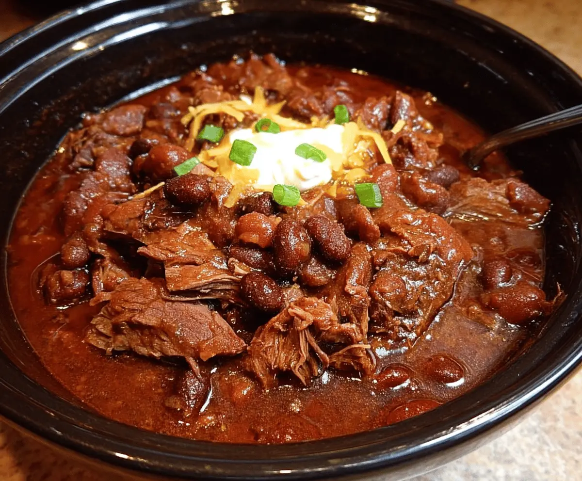 Ultimate Slow Cooker Chuck Roast Chili Recipe for Hearty Comfort